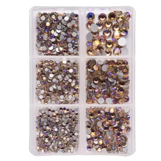 Σετ Γυάλινα Στρας Mix Size Ø2-4.9mm Lilac Shade ~1015τεμ