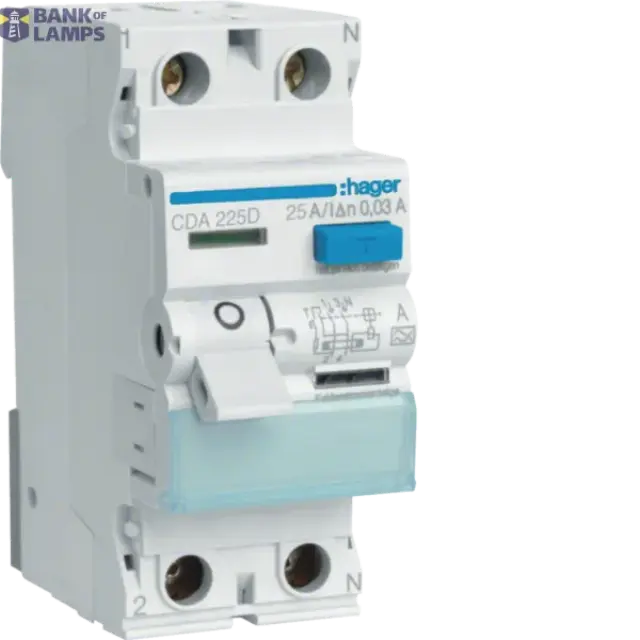 Differential switch 2P 25A, 30mA, type A