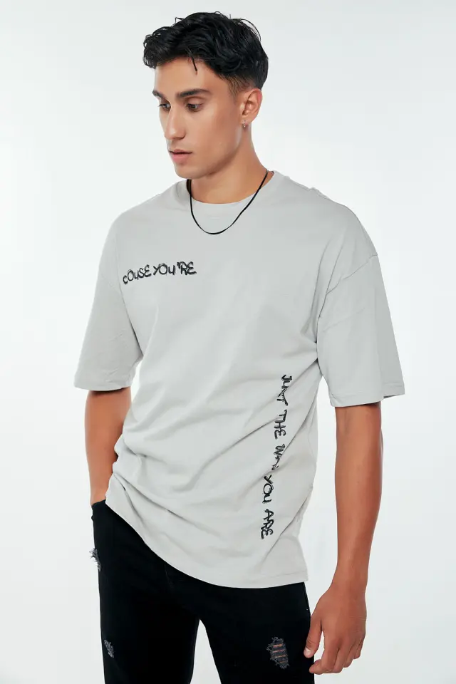 T-Shirt Βαμβακερό Amazing Γκρι