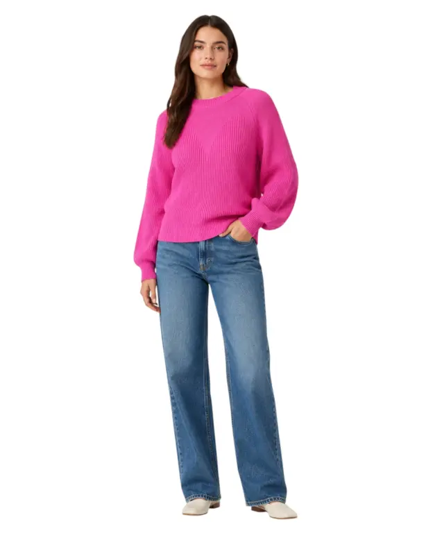 Desigual - Γυναικείο Πλεκτό Zιβάγκο Sena Chunky Knit Jumper 23WWJF14-3002 Φούξια 3