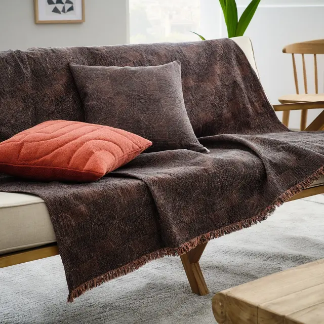 Ριχτάρι Διθέσιου 180x250cm GOFIS HOME Lagertha Chilli/ Black 317/14