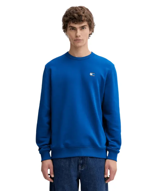 Tommy Hilfiger - Ανδρική Μπλούζα Φούτερ Reg Badge Crew Ext DM0DM20660-0GZ Μπλε - L