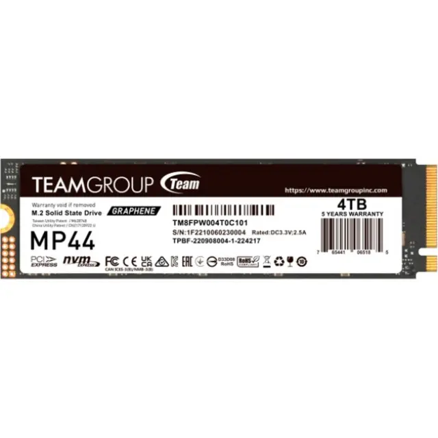 Team Group MP44 4 TB (PCIe 4.0 x4, NVMe, M.2 2280)