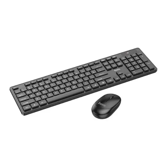 Πληκτρολόγιο και Ποντίκι Hoco GM17 Wireless Business Set Full Size, 104 Πλήκτρα 2.4GHz USB Dongle Μαύρο 2