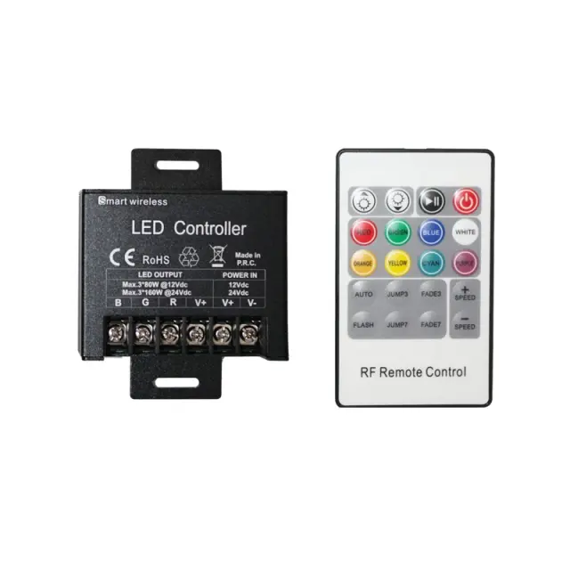 POWER RGB LED ΤΗΛΕΧΕΙΡΙΣΤΗΡΙΟ 20A 12V 240W & 24V 480W & RF REMOTE / RGB4-RF20K