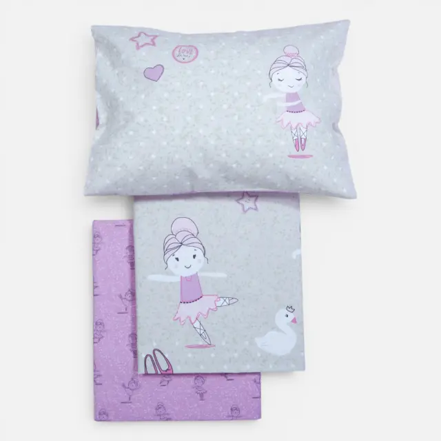 Σετ Σεντόνια Κούνιας Βρεφικά Ballerine World Nef Nef Homeware, 100% ΒΑΜΒΑΚΙ - GREEN (040798)