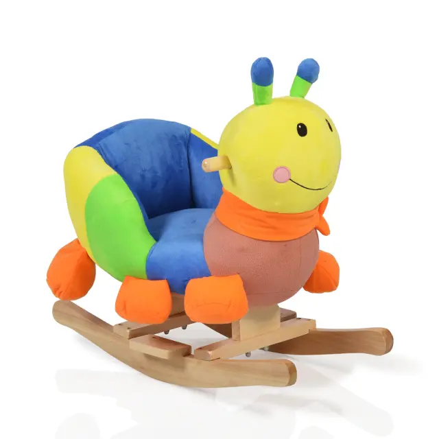 MONI TOYS - Plush rocking animal Caterpillar WJ-635 - 3800146242268