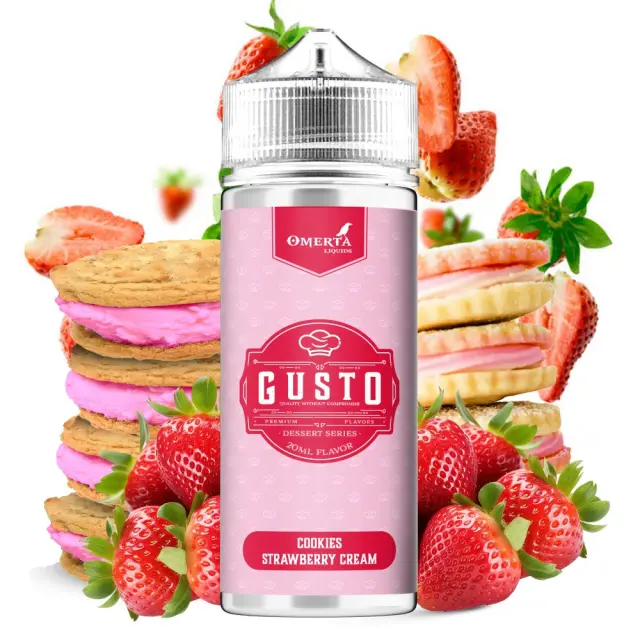 Cookies Strawberry Cream 20ml (120ml) – Gusto by Omerta