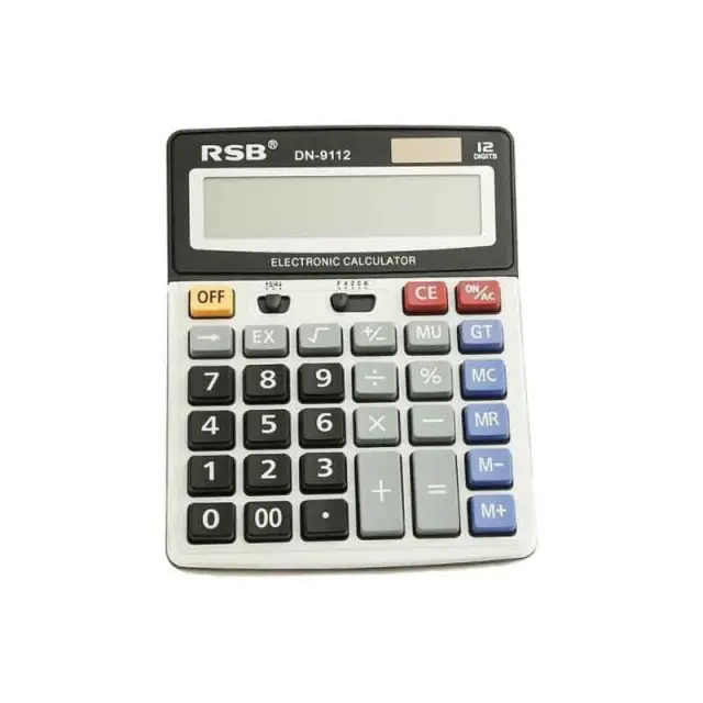 RSB Ηλεκτρονικό Αριθμομηχανή 12 Ψηφίων DN-9112 - Electronic Calcurator 0301021 2