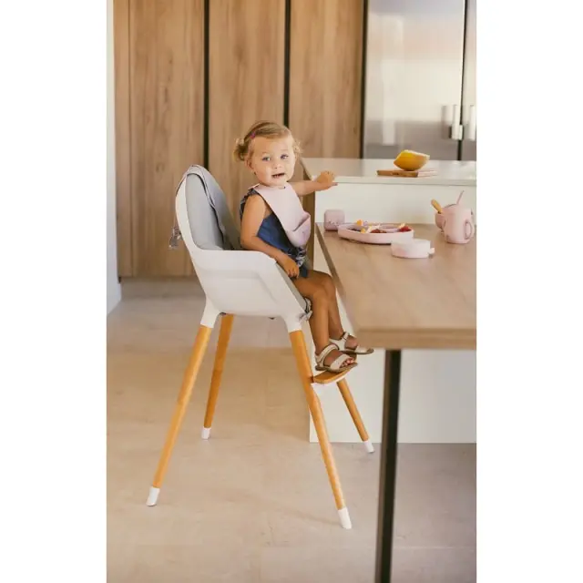 Interbaby Αντιολισθητικό Πιάτο Σιλικόνης Με Θήκες Και Καπάκι Olive Green 3
