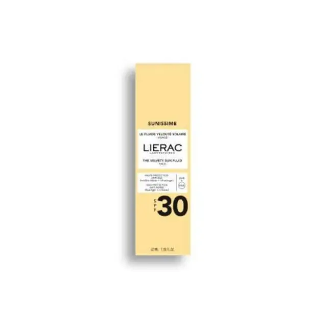 Lierac | Sunissime The Velvety Sun Fluid Λεπτόρρευστο Βελούδινο Αντηλιακό Προσώπου SPF30 | 40ml