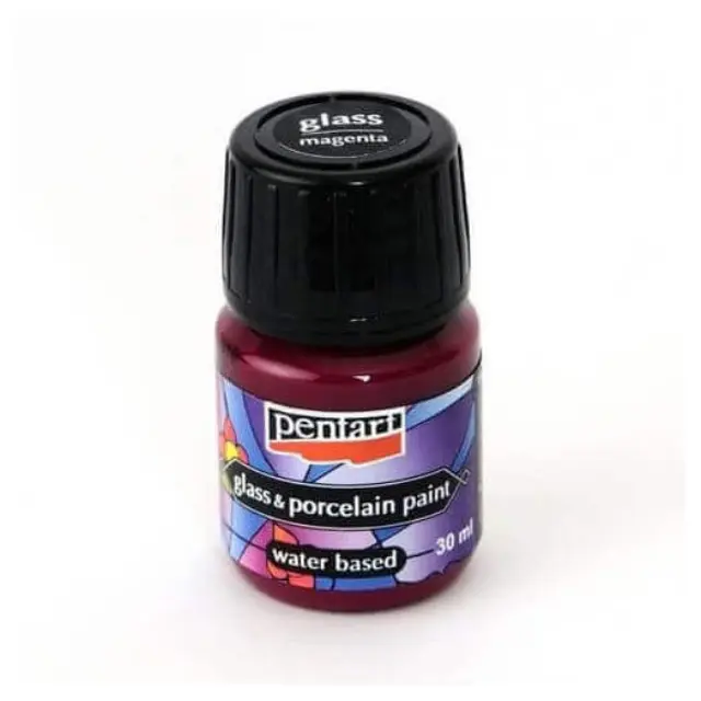 Χρώμα για Γυαλί και πορσελάνη 30ml Pentart - Ματζέντα
