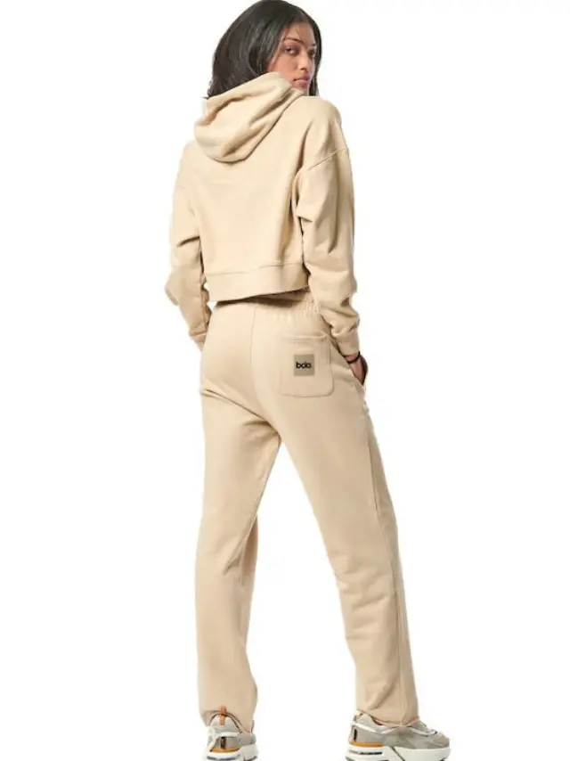 Body Action Cropped Γυναικείο Φούτερ 061427-SAND GREY - M 3