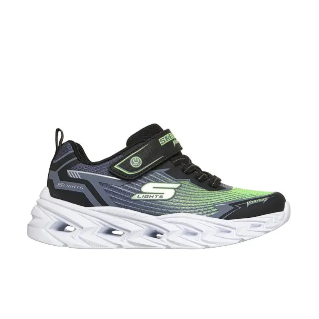 Skechers S Lights Vortex 3.0 (PS) (400590LC-BKLM) - Μαύρο-Λαχανί