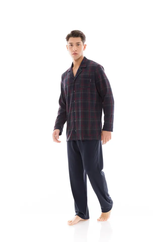 W-M691 - Type - PYJAMA BUTTONED JACQUARD RED PLAID 3