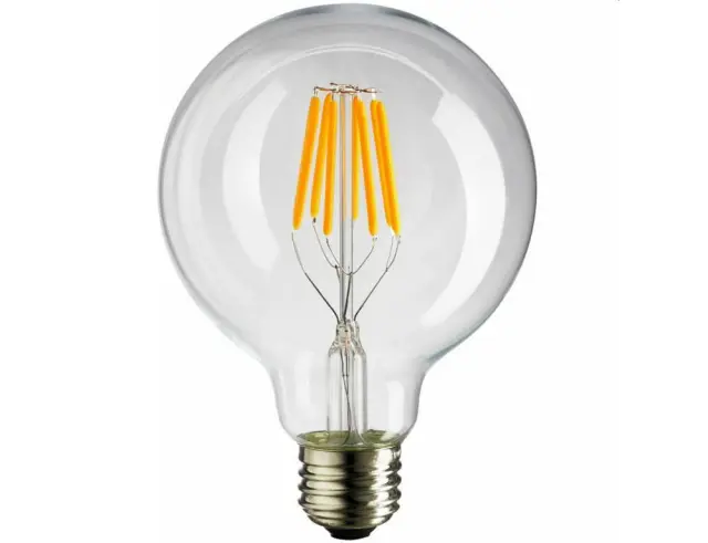 ΛΑΜΠΑ LED ΓΛΟΜΠΟΣ G125 CROSSED FILAMENT 8W 1055lm Ε27 3000K 220-240V (147-78451) EUROLAMP