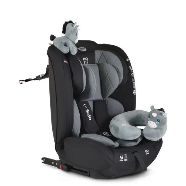 Moni Isafe Καθισματάκι Αυτοκινήτου i-Size με Isofix Grey 9-36 kg 3801005151561