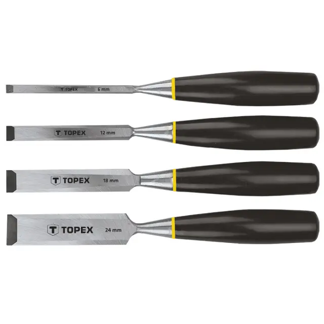 Σκαρπέλα Topex Σετ 6, 12, 18, 24mm 4τμχ. (09A310)