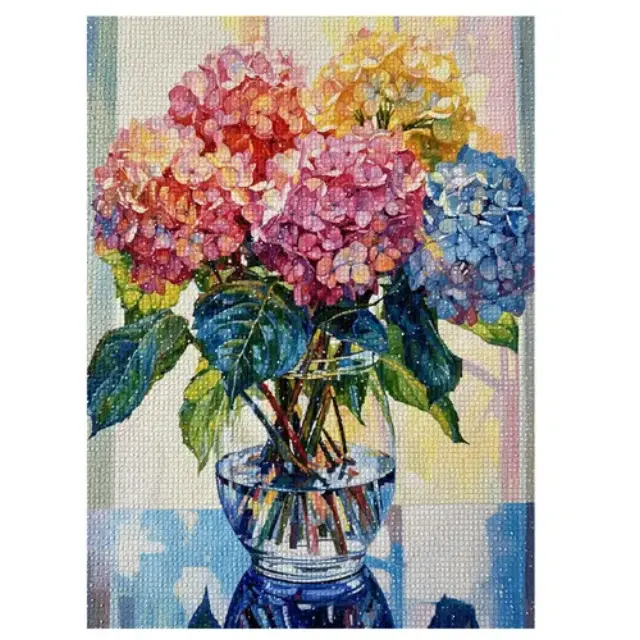 Diamond painting ψηφιδωτό Μπουκέτο με Λουλούδια 30x40cm 2
