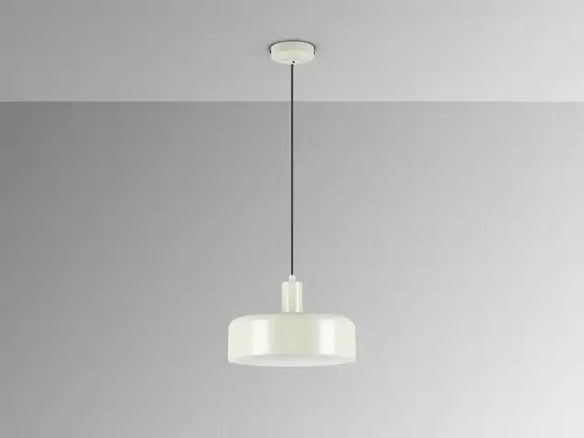 Κρεμαστό φωτιστικό μονόφωτο pearl grey matt minimal E27 Pearl White