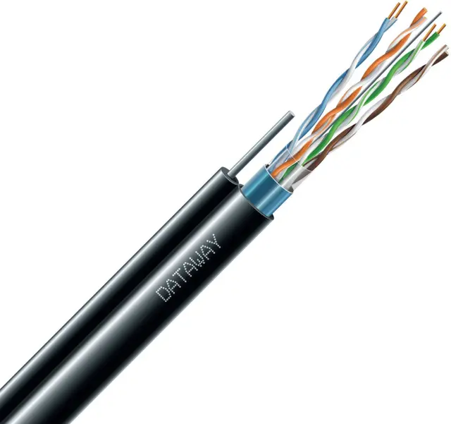 Dataway FTP cable, CAT5e, PE, Fca, 500m, self-supporting, black