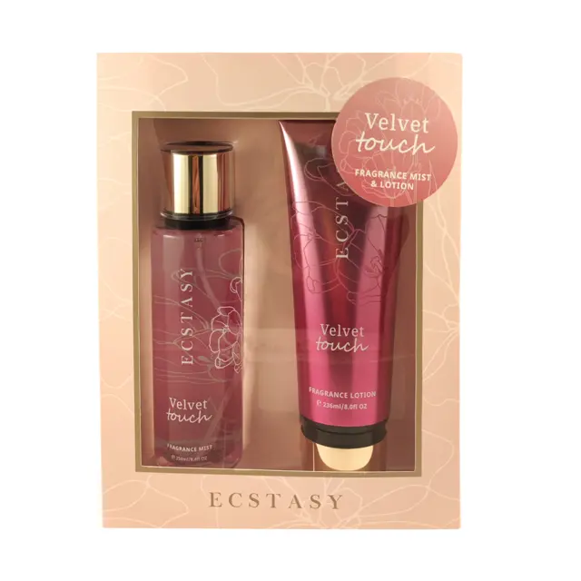 Ecstasy Body Cream 236ml & Mist 250ml Velvet Touch