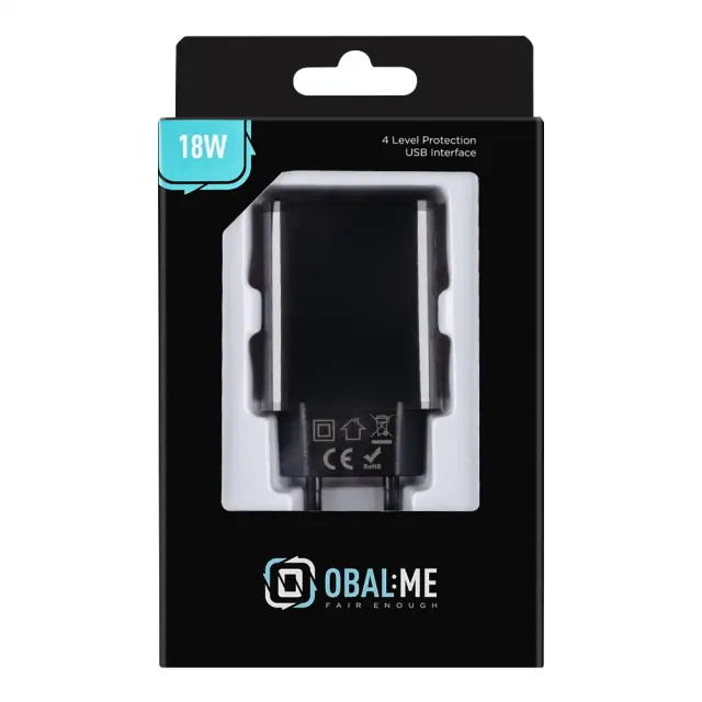 OBAL:ME Wall Charger USB-A 18W Black 2