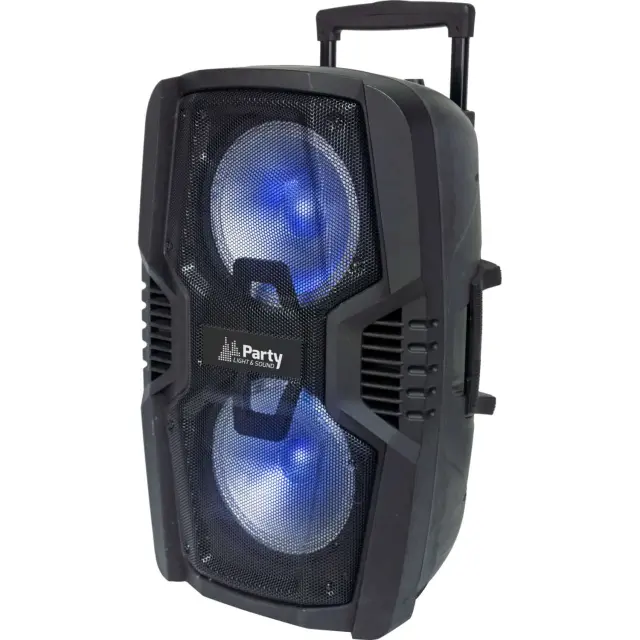 PARTY LIGHT PARTY-210LED PORTABLE SOUND SYSTEM 2 x 10"/25cm - 600W WITH BLUETOOTH, USB, TF REMOTE CONTROL (17-2583PLS) 3