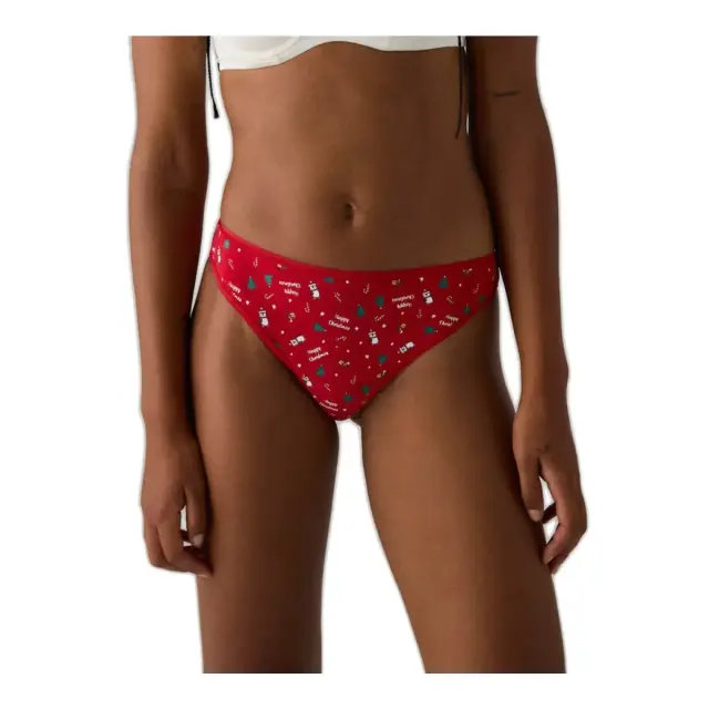 Ysabel Mora Γυναικείο String Xmas Thong, Χρώμα Κόκκινο