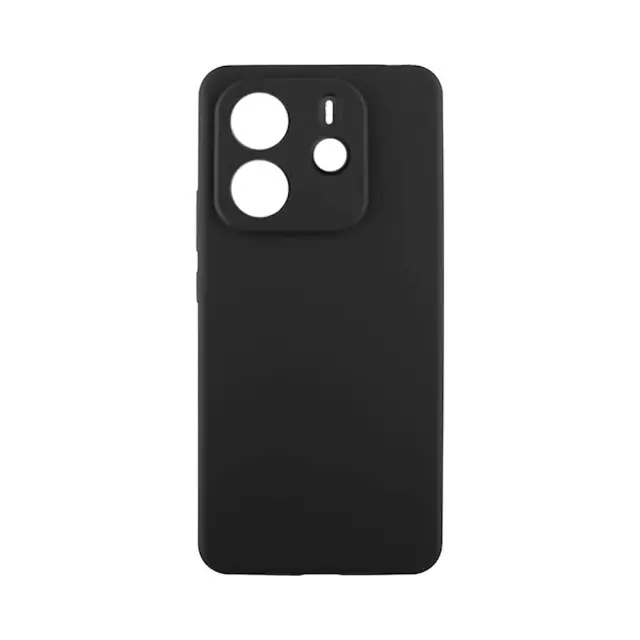 Θήκη Senso Liquid Silicone για Xiaomi Redmi Note 14 4G Μαύρη
