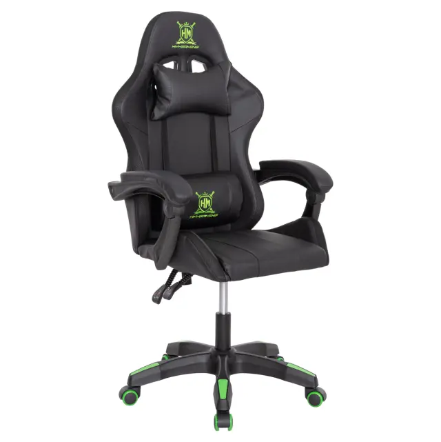ΠΟΛΥΘΡΟΝΑ GAMING FB91203.03 ΜΑΥΡΟ-ΠΡΑΣΙΝΟ PVC & NYLON 58.5x100x120Υεκ.