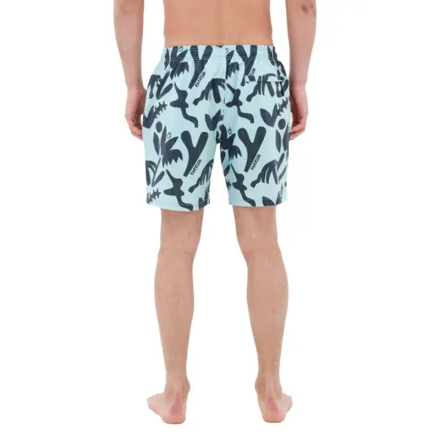Emerson Men's Printed Packable Volley Shorts (221.EM505.31R-PR 266 Aqua) - Τιρκουάζ 2