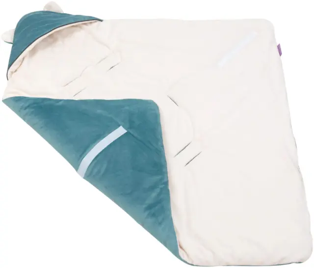 Κουβέρτα για Κάθισμα Αυτοκινήτου Velvet Ecru Smaragde 5904506810185 3