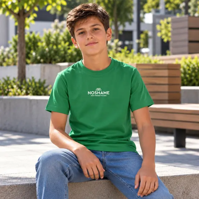 Παιδικό T-shirt Noshame® Πράσινο - 162627J - 10Y