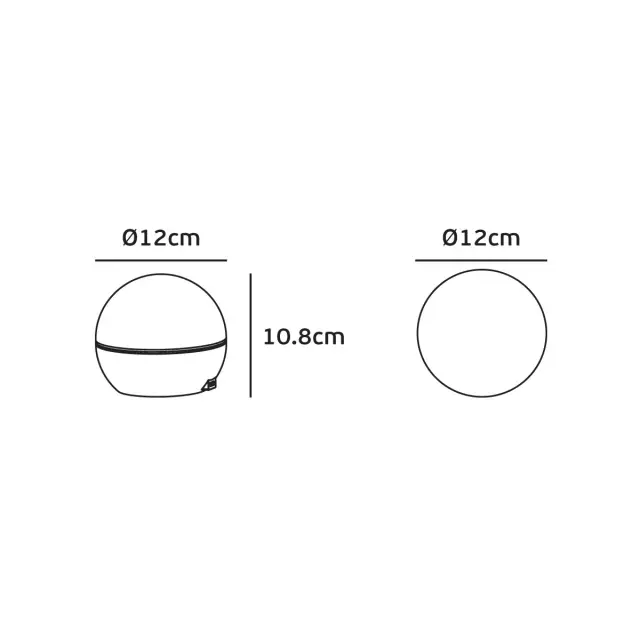 Pac 03248/B/W Φωτιστικό φορητό LED μαύρο 2