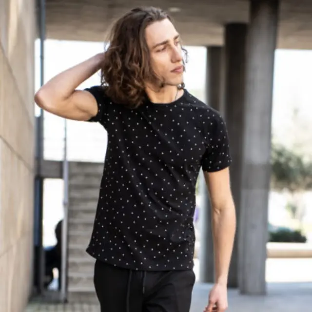 T-shirt Noshame® Allover Μαύρο - QR112301 - S