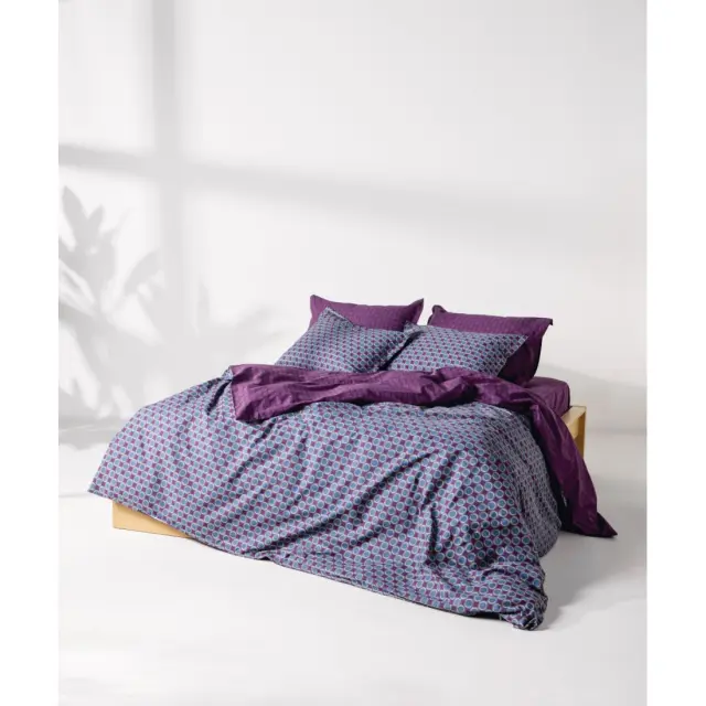Σετ Μαξιλαροθήκες 2 Τεμαχίων Kentia Chaos Mauve-Grey-Orange 50X70 3