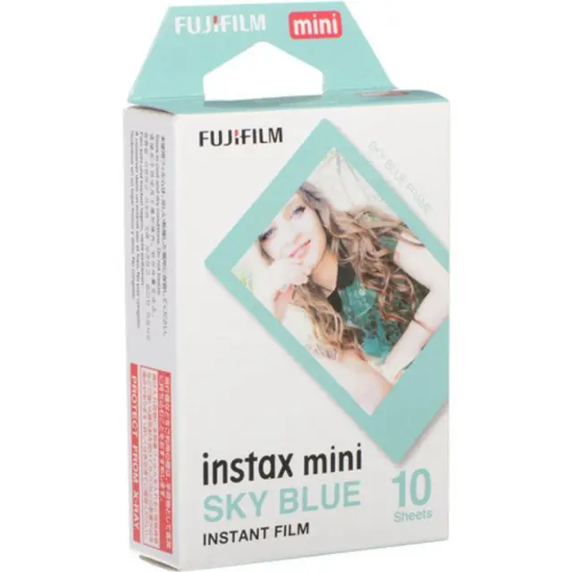 Fujifilm Color Instax Mini Instant Φιλμ (10 Exposures) Sky Blue (16537055) (FJM16537055)