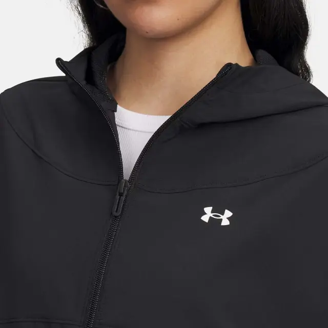 Under Armour Women's Rival Woven Full-Zip Jacket Μαύρο 6004849-005 (Under Armour) 3