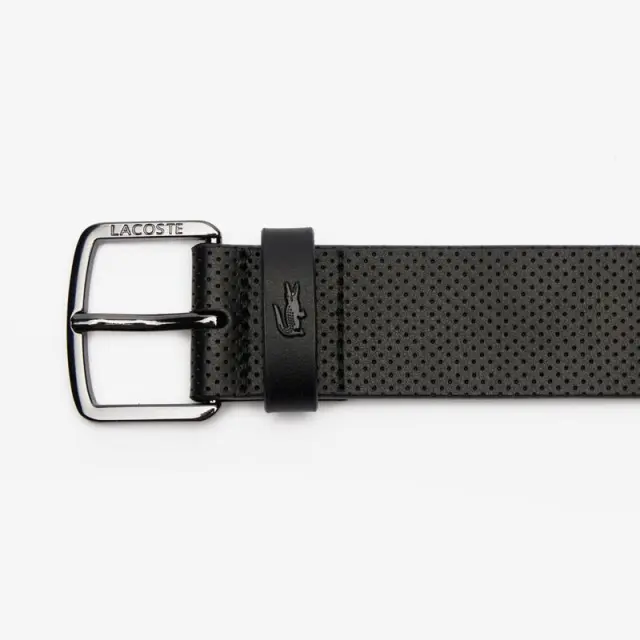 Δερμάτινη Ζώνη Lacoste RC4084-000 Μαύρο - 120 3