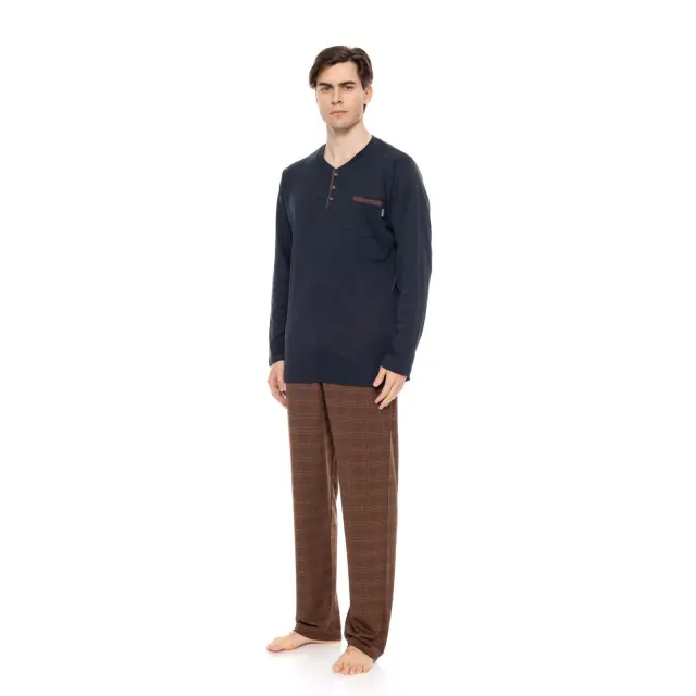 Ανδρική Πυτζάμα Bronze Plaid W-M742 Τύπος Ulisse - M 2