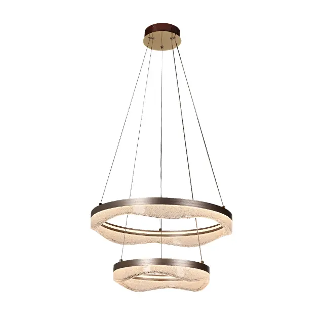 ΚΡΕΜΑΣΤΟ ΦΩΤΙΣΤΙΚΟ ACA HM25147R ΧΡΥΣΟ LED 60W 2700K-3000K-4000K IP20 D60+D40XH120CM / HM25147R