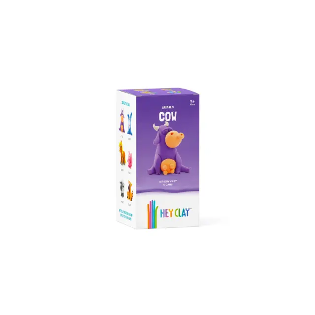Hey Clay Κατασκευές από Πολύχρωμο Πηλό Animals COW (3+ ετών) 50113 2