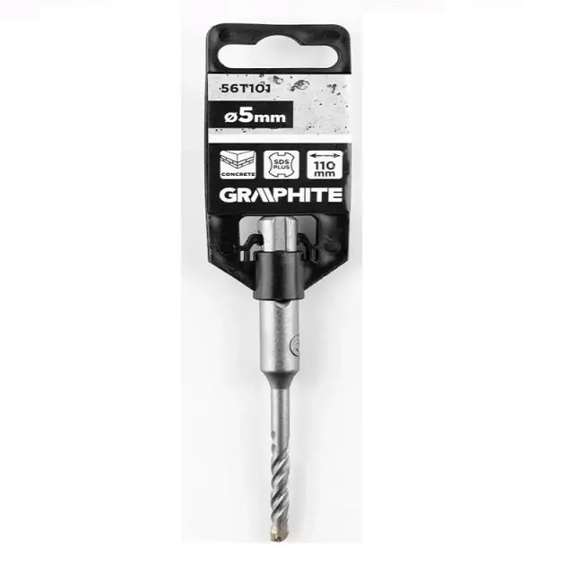 Τρυπάνι Μπετού Graphite Sds Plus 5 x 110 mm 2
