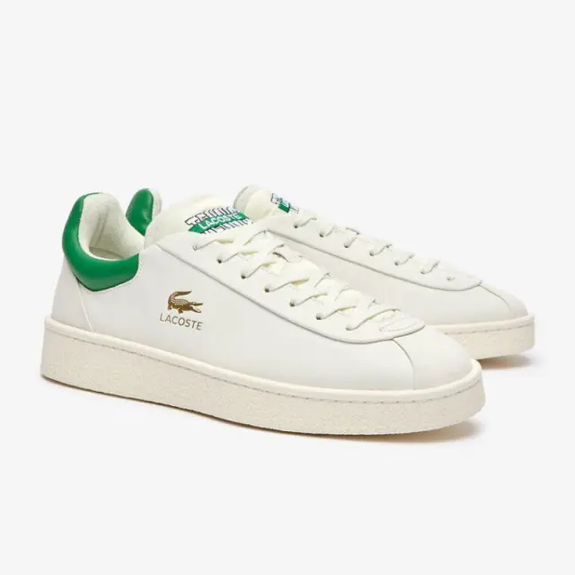 Sneaker Lacoste Baseshot Premium 37-47SMA0040082-42 Άσπρο-Πράσινο - 46 2