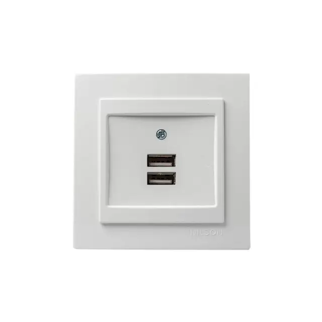 Geyer ΧΩΝΕΥΤΗ ΠΡΙΖΑ ΡΕΥΜΑΤΟΣ ΜE 2 Θύρες USB Nilson ΛΕΥΚΗ