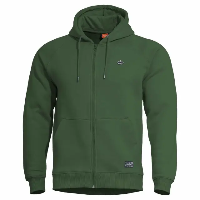 Pentagon Phaeton Hood Zip Sweater-Μπλούζα/Ζακέτα Φούτερ για Καθημερινή Χρήση - 83-SprinBok Green-Πράσινο Σκούρο