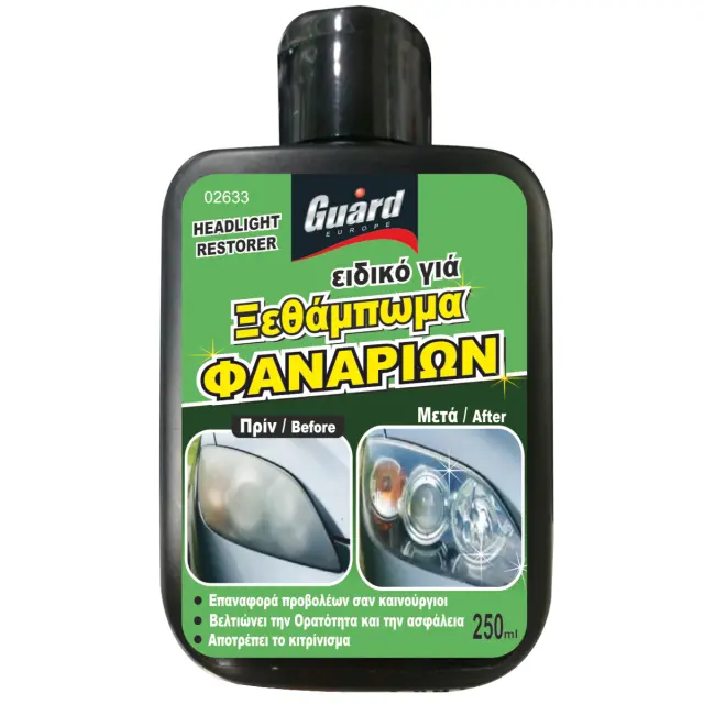 Αλοιφή Ξεθαμπώματος Φαναριών 250ml GUARD 02633