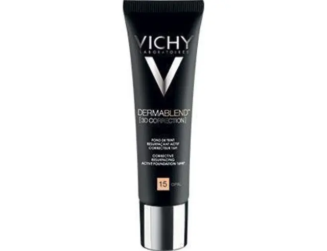 Vichy Dermablend 3D Correction 15 Opal Make Up Ενεργής Διόρθωσης 16 Ωρών Υψηλής Κάλυψης για Λιπαρές Επιδερμίδες, 30ml