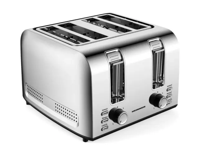 Φρυγανιέρα Heinner HTP-4S1500SS με ισχύ 1500W και χωρητικότητα 4 φέτες ψωμιού HTP-4S1500SS 3